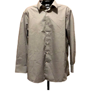 Grey Perry Ellis Portfolio Dress Shirt Neck 17.5